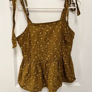 Madewell Floral Tie-Strap Blouse